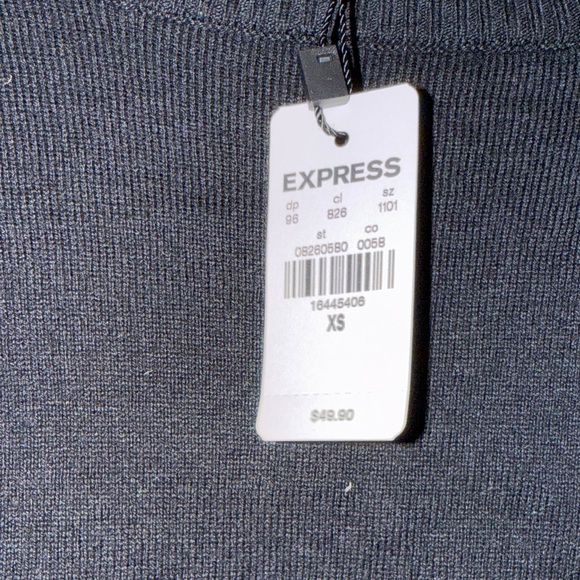 Express Black Long Sleeve Women's Sweater - Picture 4 of 6